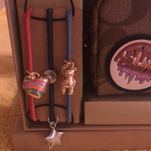 ⭐️🌙 COACH BOXED MINI BOXY COSMETIC CASE AND HAIR TIES SET ⭐️🌙 - Picture 13 of 16